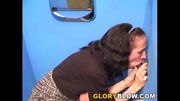 Katrina Rosebud sucks and deepthroats BBC at Gloryhole