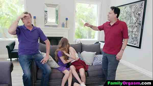 FamilyOrgasm – Stepdad’s Cocks for their Lesbian Flexible Daughters